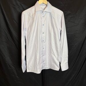 Eton Men’s 14 1/2 Light Blue Button‎ Down Dress Shirt, 100% cotton, business